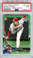 SHOHEI OHTANI Dodgers 2018 Topps Bowman Holiday rare rookie #/99 PSA 9 low pop picture