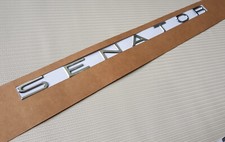 2 X Chrome Senator Badge chrome Script Badge VE  VF Senator Door/boot badge picture
