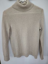 Talbots Womens Tan Long Sleeve Turtleneck Size Medium picture