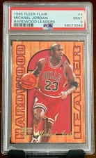 1995 Fleer Flair Hardwood Leaders #4 Michael Jordan Hardwood Leaders PSA 9 picture