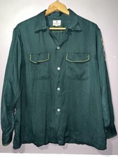 VINTAGE 1950's VAN HAUSEN VANGAB GABERDINE SHRINERS CHAIN STITCHED SHIRT WOW picture