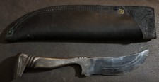 Nice Handmade Railroad Spike Knife With Leather Sheath picture