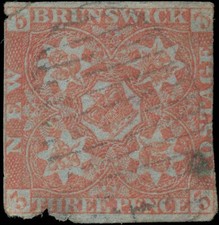 New Brunswick Used F 3d Scott #1 1851 Pence Issue stamp picture
