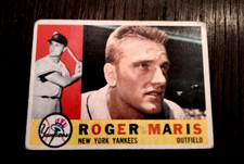 1960 Topps - Roger Maris #377 Gray Back picture