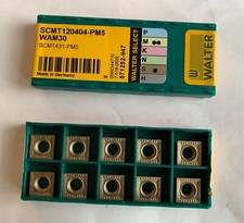WALTER VALENITE Carbide Inserts - SCMT120404-PM5 WAM30 - Qty. 10 - NEW picture