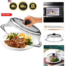 Le’raze Tall Glass Microwave Splatter Cover for Food - Cookware & Bakeware Se... picture
