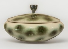 VTG Royal Haeger R 1579-S Mid Century Modern Atomic Dimpled Covered Candy Dish picture