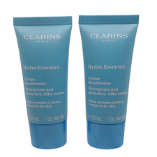 LOT OF 2 Clarins Hydra Essentiel Silky Moisture Cream Normal to Dry Skin 1oz ea picture