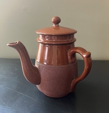 Antique Lovatt Langley 4pc French Drip Coffee Biggin Pot Leadless Glaze c1900 picture
