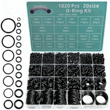 1020PCS O-Ring Assortment Kit | 20 Metric Sizes for Car Repair, Faucet, Air, Gas picture