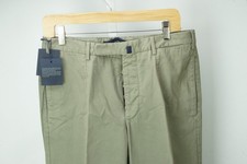 Incotex Taupe Military Green Cotton Chino Pant 48R EU BRAND NEW picture
