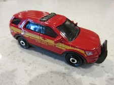 2026 Matchbox 2016 Ford Interceptor Utility Fire Car MBX Rescue VI Diecast Truck picture