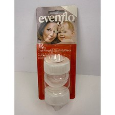 Vintage 1979 Evenflo 3 Sets Cap Rings & Sealing Discs New Old Stock White picture