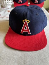 Vtg New Era Anaheim Angels Pro Model Dupont Visor Fitted Cap 7 1/2   Made in USA picture