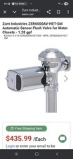 Zurn ZER6000AV-HET-SM Automatic Sensor Flush Valve for Water Closets 1.28 gpf picture