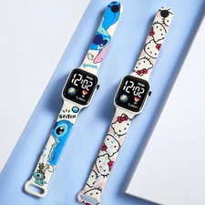 Kids Digital Watch Cartoon Character LED Wristwatch Girls Boys Children Gift picture