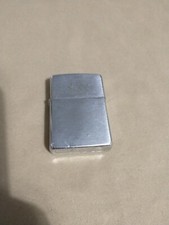 Vintage - Brushed Silver - 1978 Zippo Lighter - *NEW WICK & FLINT/LOOSE LID/GOOD picture