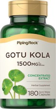 Gotu Kola Capsules | 180 Count | 420mg | Non-GMO | by Piping Rock picture