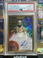Topps 2024 Finest UFC Intimidators Auto Alexander Volkanovski IA-AVO /50 PSA 10 picture