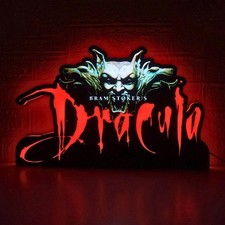 Dracula Bram Stoker's Pinball Topper 3D Printed LED Lightbox Arcade Decor-- picture