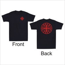 Deus Vult Crusader Knight Medieval History Jerusalem Front & Back Men's T-Shirt picture