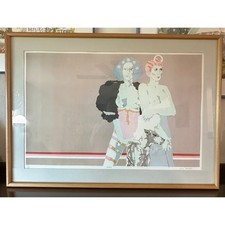 Isabel Diaz-Marcial Lithograph Art Print Post Modern Nude Framed Signed Numbered picture