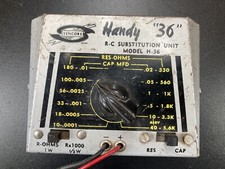Capacitor Resistor Substitution Box / SENCORE HANDY 36 Model H-36 Vtg Untested picture
