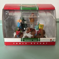 2008 retired Lemax Coventry Cove Reindeer Rides Christmas Scene NEW in package picture
