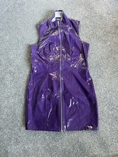 Honour Purple PVC Fetish Minidress - Size S picture
