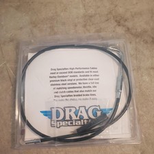 Drag Specialties Blk Vinal Idle Cable, 33.69