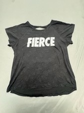 Xersion Fierce Graphic T-Shirt Size XXL 20.5 Black Polka Dot Workout picture