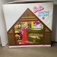 Barbie Mountain Ski Cabin Pop-Up Playset #4283 1972 Vintage picture