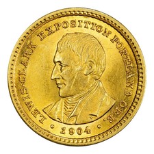 1904 $1 Gold Lewis and Clark Classic Commemorative PCGS AU-55 picture