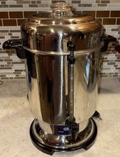 Delonghi Large Coffee Maker Urn Percolator 60 Cup Stainless Steel DCU62 Electric picture