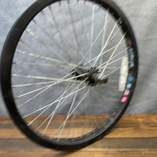 Vintage Alexrims MX22 20in BMX Front Wheel 48h 14mm Black Mid School BMX Alex 48 picture