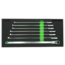  VIM Tools 7 Piece Deep Spline Ratcheting Flex Head XL Wrench Set (8-14 mm) DFXL picture