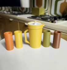 1:6 Scale Barbie Miniature Vintage Tupperware MCM Atomic 70s Retro Fashion Doll picture