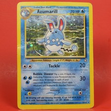 Pokemon TCG English Card Neo Genesis Azumarill 2/111 Holo Rare DMG picture