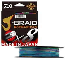 DAIWA Ultimate 8 Strand Fishing Braid Line J-BRAID EXPEDITION 500m Multicolor picture