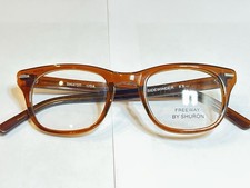 Shuron Sidewinder 54-24 Vintage NOS Eyeglass Frames Brown USA Demo Lenses picture