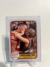 TAYLOR SWIFT 2023 Custom Kansas City CHIEFS Football ❤️TRAVIS KELCE❤️ Super Bowl picture