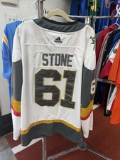 adidas Vegas Golden Knights Mark Stone #61 NHL Hockey Jersey White Size 54 picture
