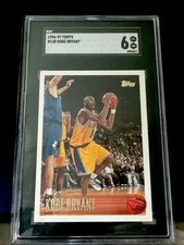 1996-97 Topps NBA at 50 KOBE BRYANT Rookie RC #138 SP Graded SGC 6 picture