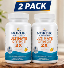 Nordic Naturals Ultimate Omega, Fish Oil, 2X 180 Soft Gels - 2 Pack - EXP 12/30 picture