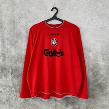 LIVERPOOL 2002 2004 TRAINING FOOTBALL SWEATSHIRT REEBOK TRACK JERSEY SIZE XL picture