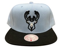 Mitchell & Ness Light Bl/Bk NBA Milwaukee Bucks Uni Away 2 Tone Snapback - OSFA picture
