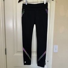 Athleta Black Spectrum Sonar Reflective 7/8 Tights XS picture