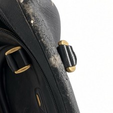 Vintage Gucci Accessory Collection Black GG Satchel Bag + Dust Bag Italy AS-IS picture