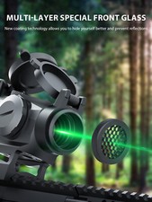Quick Release Tactical Reflex Green Dot Sight Scope 2 MOA 1x20mm with Mounts picture