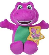 Barney World Toddler Toy 8-Inch Plush Dinosaur Character for Preschool Play picture